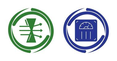 Dispersion and Weight Scale Icon vector