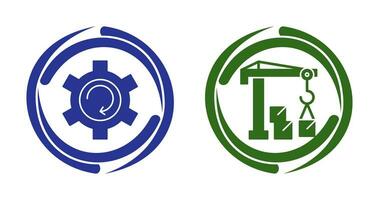 Upgrade and Robotic Arm Icon vector