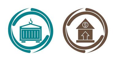 Property Value and Container Icon vector