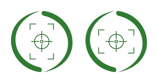 focus vertical and focus horizontal Icon vector