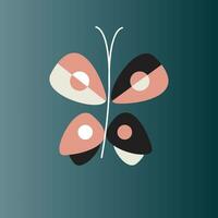 logo design in the shape of a butterfly vector