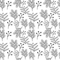 Floral Seamless Pattern Background Vector Illustration.