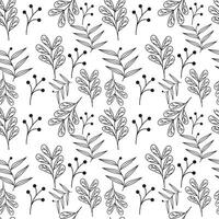 Floral Seamless Pattern Background Vector Illustration.