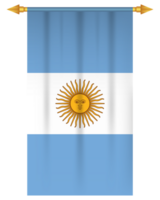 argentina bandera vertical banderín aislado png