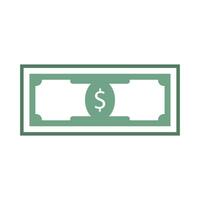 Banknote dollar stamp. Currency financial cash, stamp imprint dollar, sticker money symbol. Vector illustration