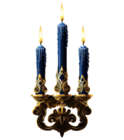 hanukkah candle light ai generative png