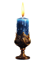 hanukkah candle light ai generative png