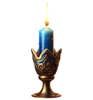 hanukkah candle light ai generative png