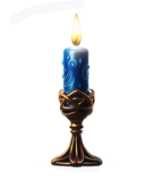 hanukkah candle light ai generative png
