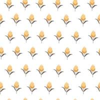 Vector seamless pattern with small flower design for wallpaper