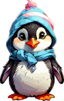 schattig baby pinguin karakter ai generatief png