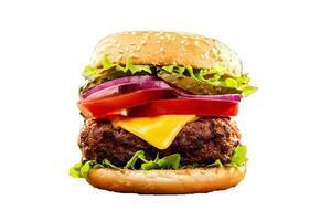 Hum Burger, Cheese Burger, Vegetable Burger, Fastfood, beef burger, onion, bread, ketchup photo