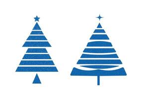 Christmas tree set vector