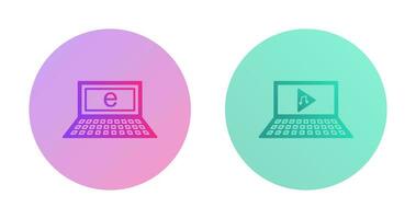 Internet and Play Music Icon vector