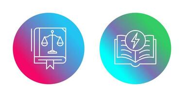 Law and Electricity Icon vector