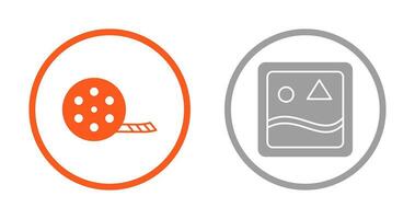 film reel and images Icon vector