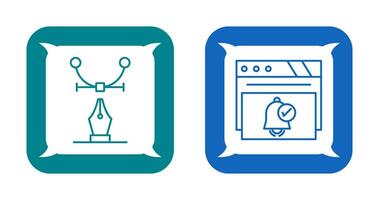 Web Design and Notification Icon vector