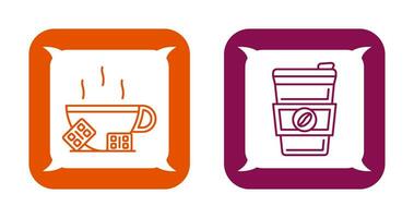 Hot Chocolate and Coffee Icon vector