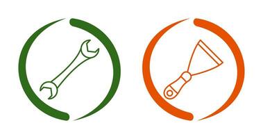 Spanner and Spatula Icon vector