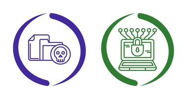 Infected File and Money Hacking Icon vector