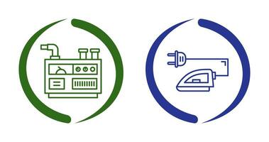 Generator and Iron Icon vector