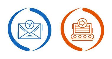 message and container Icon vector