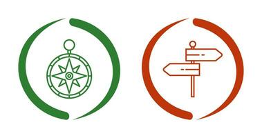 Compass and Direction Icon vector