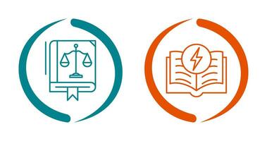 Law and Electricity Icon vector