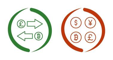 Exchange and Currency  Icon vector