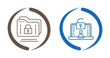 Folder and Access Icon vector