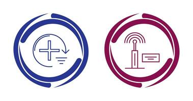Add and Signal Icon vector
