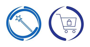 magic and shopping  Icon vector