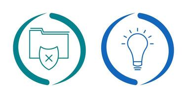 vulnerable folders and innovatives idea Icon vector