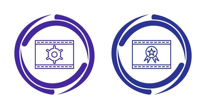 Web Optimization and Web Award Icon vector