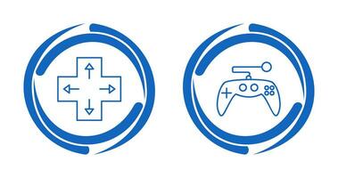 Direction Key and Gaming Control Icon vector