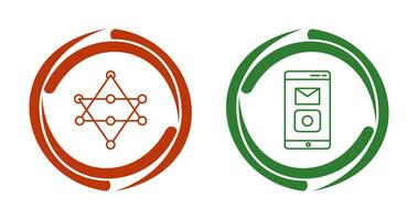 Networks and Mobile Applications Icon vector