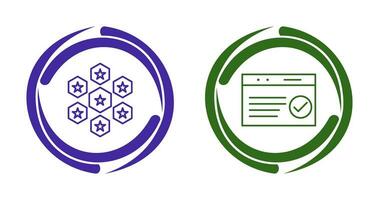 reputaion management and qc passed  Icon vector