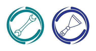 Spanner and Spatula Icon vector