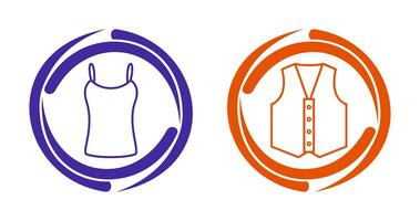 Ladies Vest and safety Icon vector