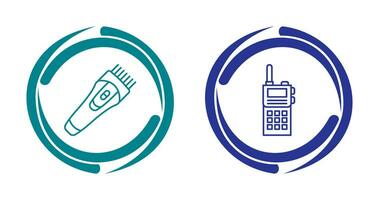 Trimmer and Communication Icon vector