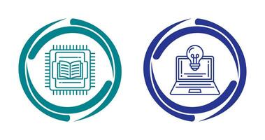 Cpu and Lamp Icon vector