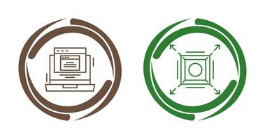 Pop Up and Maximize Icon vector