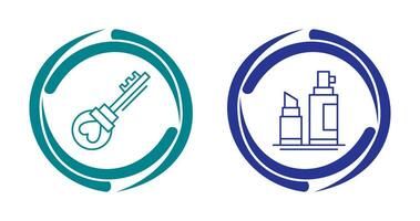 Key and Make up  Icon vector