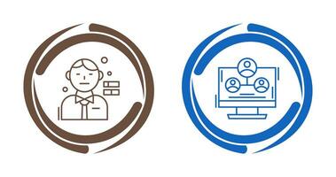 habilidades y jerarquía estructura icono vector