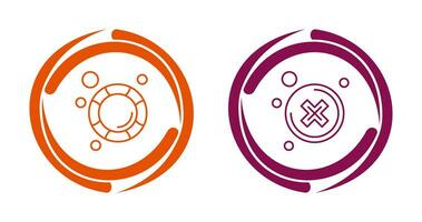 Close and Lifesaver Icon vector