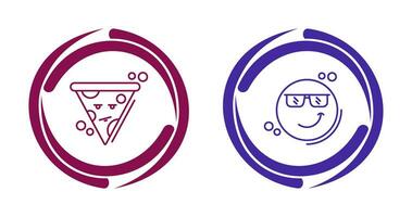 Pizza and Cool Icon vector