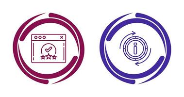 rating and refresh  Icon vector