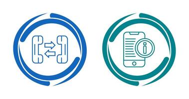 phone call and smartphone Icon vector
