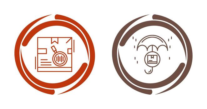 tracking code and protection Icon vector