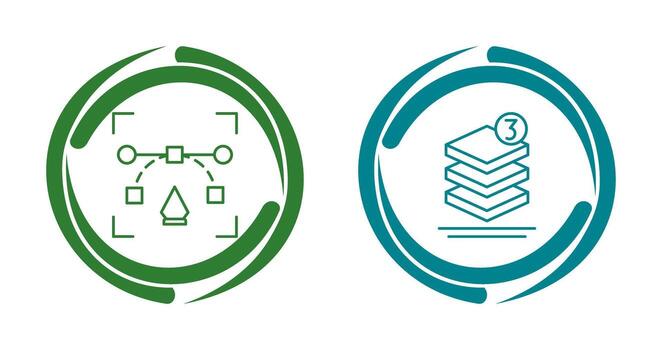 vector and layer Icon